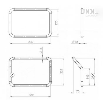 Moto Guzzi V85TT 黑色铝制包框